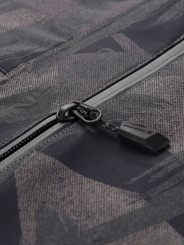 ALPINE PRO Tmavosivá pánska vzorovaná bunda ALPINE PRO GIBB