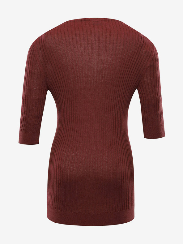 NAX Tmavohnedé dámske tričko NAX NOVAKA