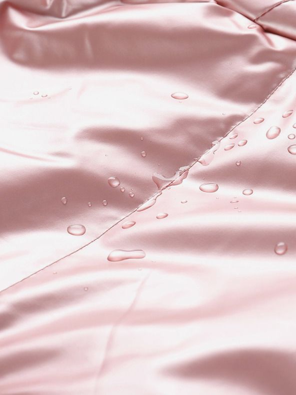 NAX NAX FEREGO sivý a ružový dievčenský kabát