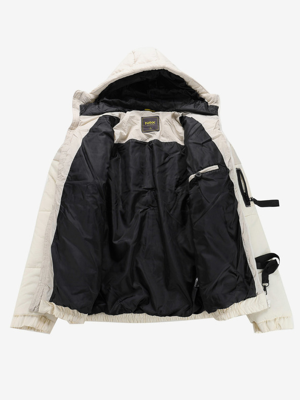 NAX Krémová pánska zimná bunda NAX MOREF