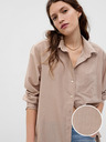 GAP Košeľa s metalickou niťou oversize GAP