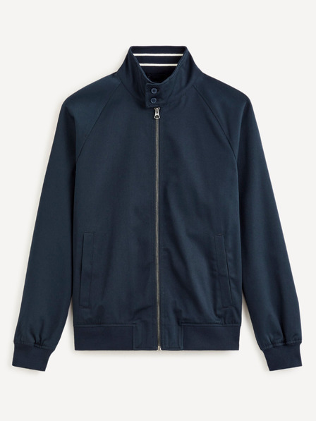 Celio Tmavomodrá pánska bunda na zips Celio Ducotone