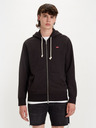 Levi's® Čierna pánska mikina Levi's® New Original Zip Up Hoodie Meteorite