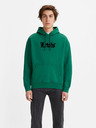 Levi's® Zelená Pánska mikina Levi's® Relaxed Graphic Po Olde Englis Hoodie