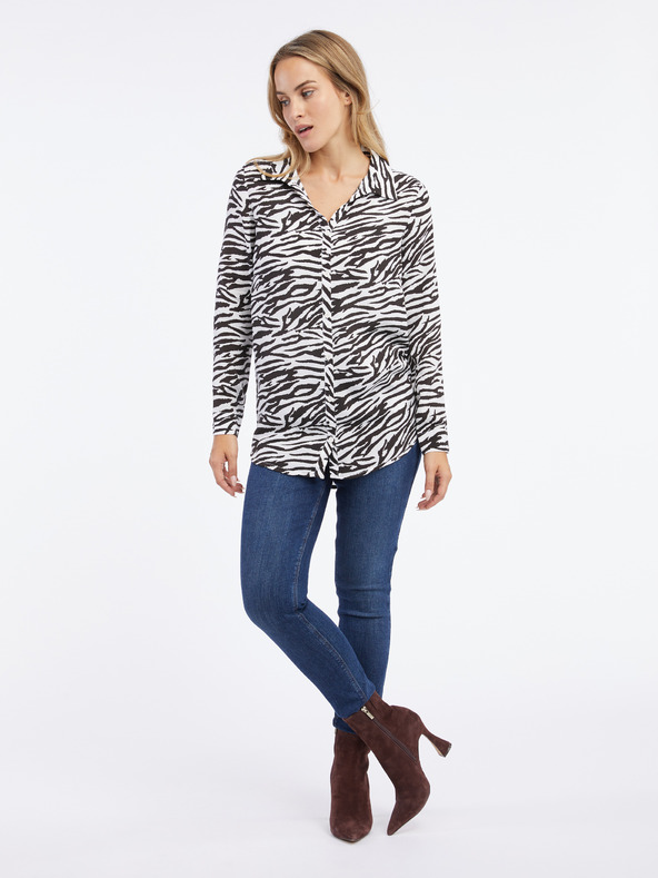 Orsay Bielo-čierna blúzka ORSAY