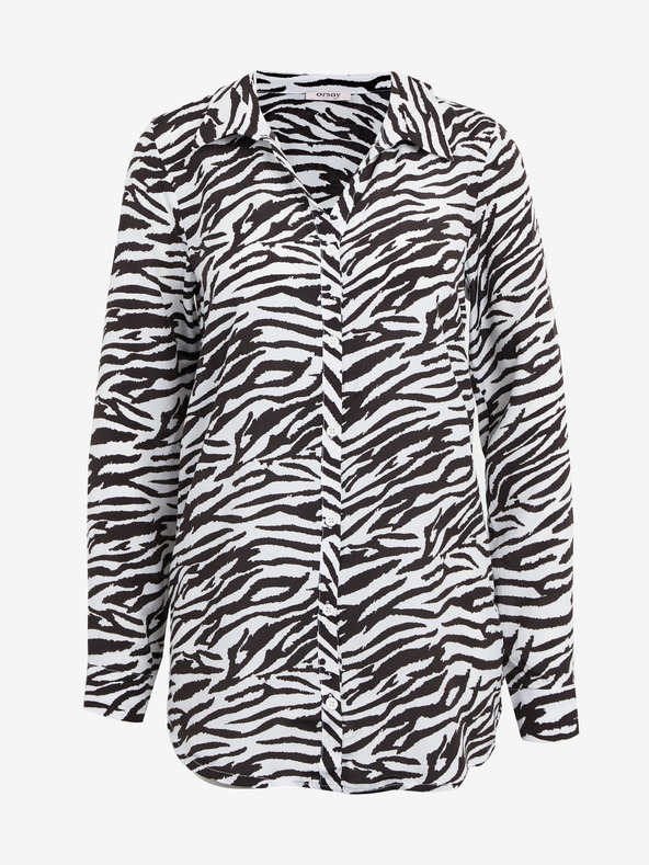 Orsay Bielo-čierna blúzka ORSAY