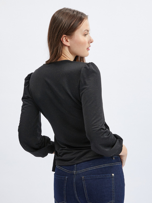 Orsay Čierna dámska zavinovací blúzka ORSAY