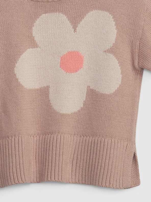 GAP Baby sveter s kvetinou GAP