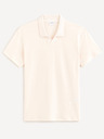 Celio Krémová pánska polokošeľa Celio Deolive