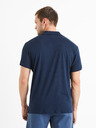 Celio Tmavo modré pánske polo tričko Celio Deolive