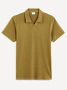 Celio Khaki pánska základná polokošeľa Celio Deolive