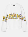 Versace Jeans Couture Biela pánska nadrozmerná mikina Versace Jeans Couture