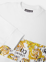Versace Jeans Couture Biela pánska nadrozmerná mikina Versace Jeans Couture
