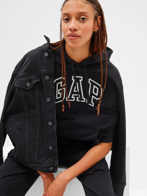 GAP Mikina s logom a fleece GAP
