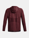Under Armour Pánska bordová mikina Under Armour Perforated s kapucňou na zips