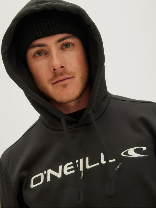 O'Neill Čierna pánska mikina O'Neill RUTILE HOODED FLEECE