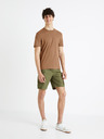 Celio Khaki pánske šortky Celio Fostopbm