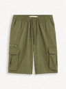 Celio Khaki pánske šortky Celio Fostopbm