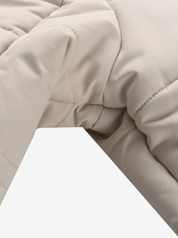 ALPINE PRO Čiernobiela dievčenská zimná bunda ALPINE PRO Egypo