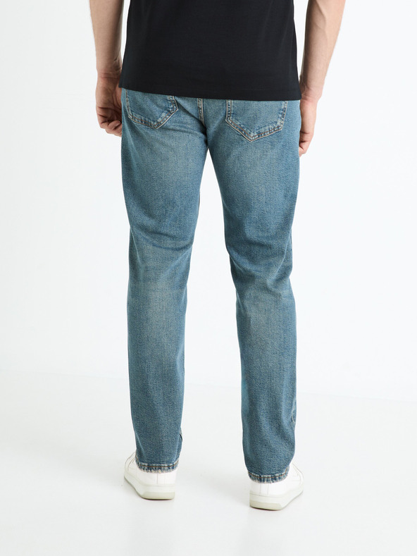 Celio Modré pánske džínsy slim fit Celio Fostroy