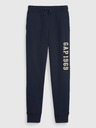 GAP Detské tepláky fleece logo army GAP