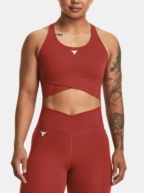 Under Armour Červená dámska športová podprsenka Under Armour Rock