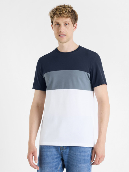 Celio Tmavomodré pánske tričko Celio Febloc