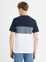 Celio Tmavomodré pánske tričko Celio Febloc