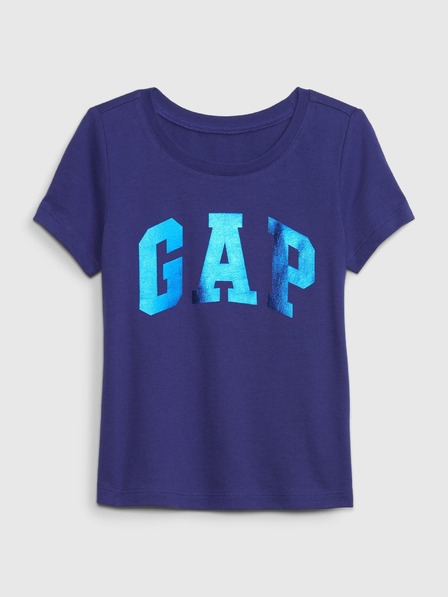 GAP Baby tričko s metalickým logom GAP
