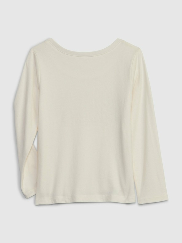 GAP Baby tričko s metalickým logom GAP