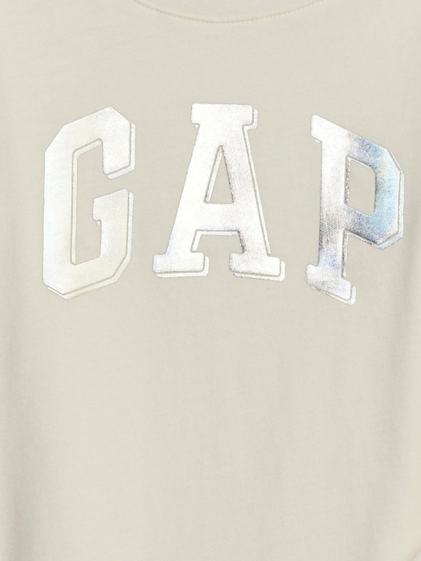 GAP Baby tričko s metalickým logom GAP