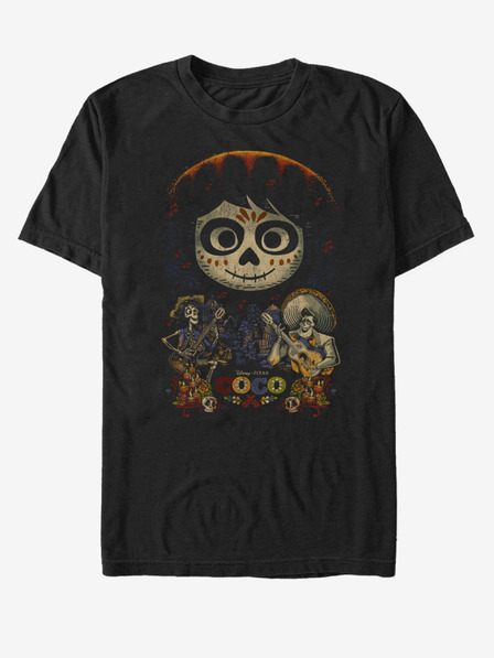 ZOOT.Fan Čierne unisex tričko s nápisom ZOOT.Fan Coco Poster Pixar