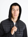 Celio Čierna pánska bunda Celio Fequilted Jacket