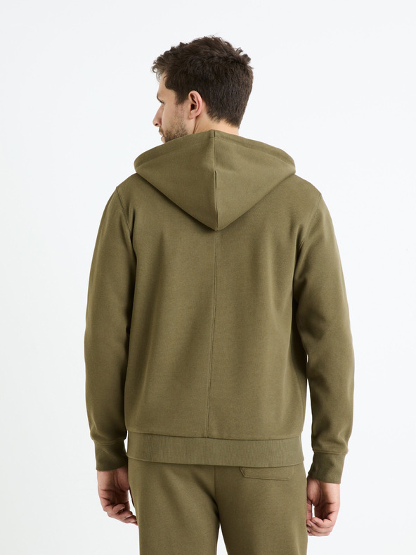 Celio Khaki pánska mikina Celio Fepiquet