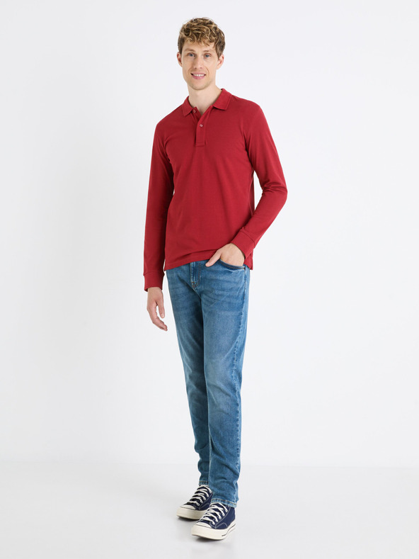 Celio Svetlomodré pánske slim fit džínsy Celio Foactive