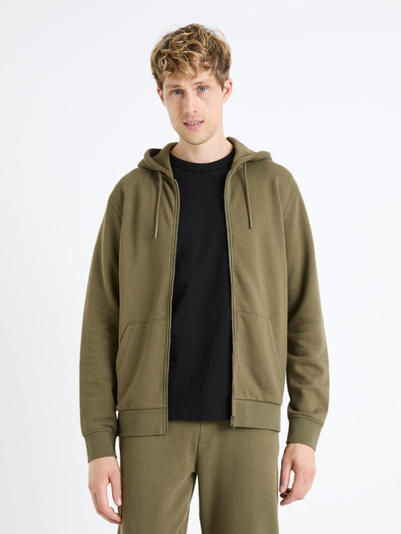 Celio Khaki pánska mikina Celio Fethree