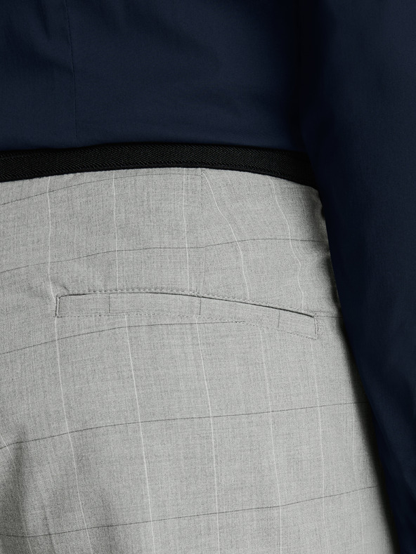 Celio Svetlošedé pánske kárované orezané nohavice Celio Fonoel