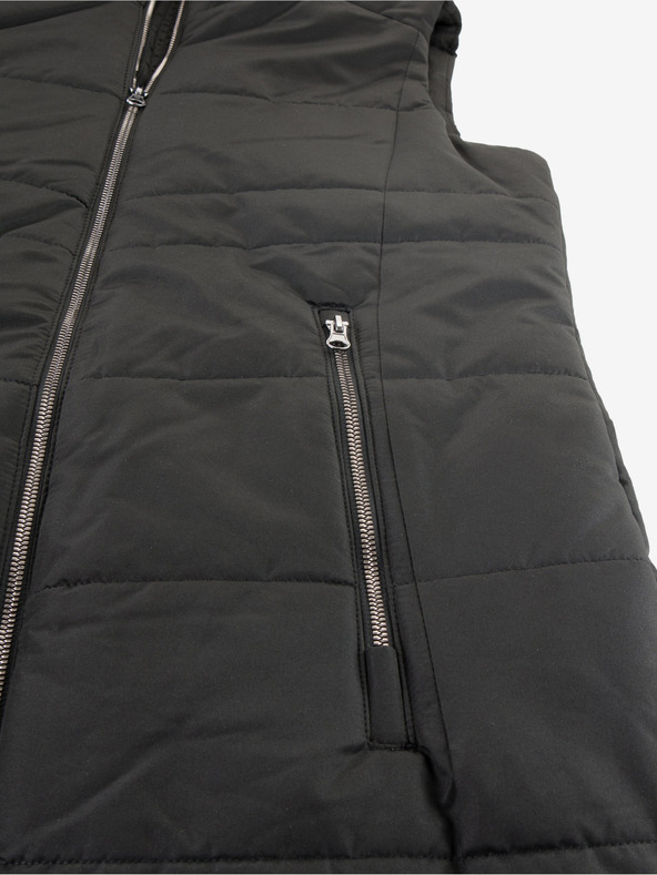 ALPINE PRO Čierna dámska prešívaná vesta ALPINE PRO GANHA