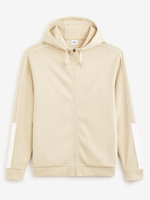 Celio Béžová pánska mikina Celio Fefada