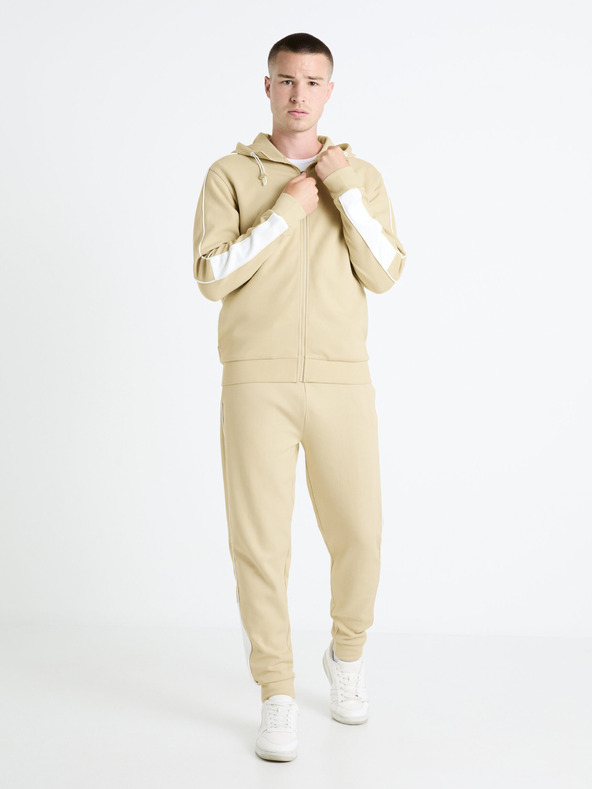 Celio Béžová pánska mikina Celio Fefada