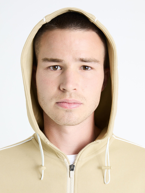 Celio Béžová pánska mikina Celio Fefada