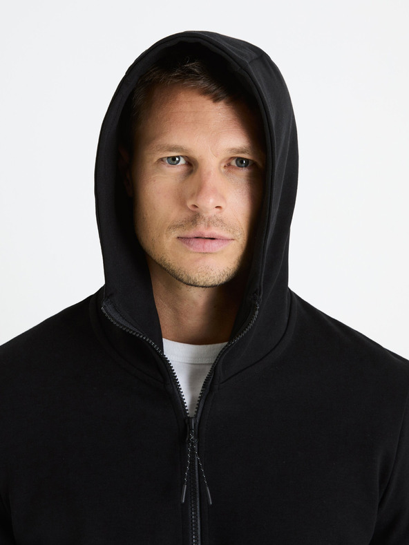 Celio Čierna pánska mikina Celio Fenewyoke