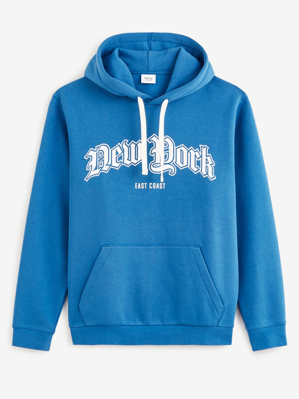 Celio Modrá pánska mikina Celio Fecago