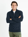 Celio Tmavomodrý pánsky sveter Celio Celim