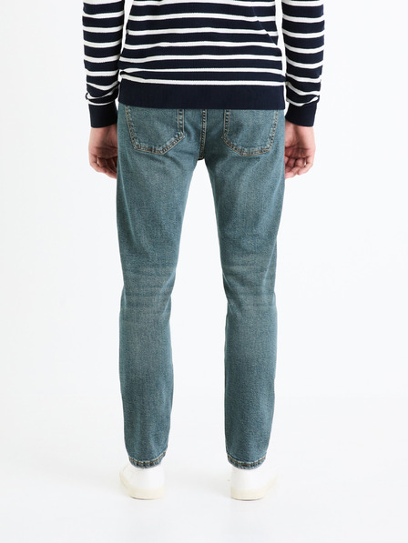 Celio Modré pánske slim fit džínsy Celio Fotaper
