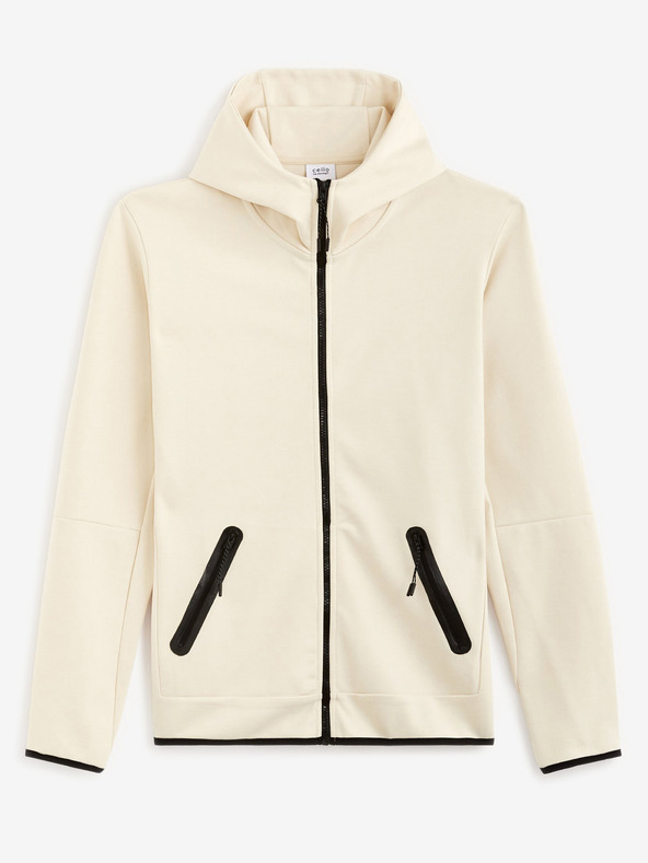 Celio Krémová pánska mikina Celio Fenewyoke