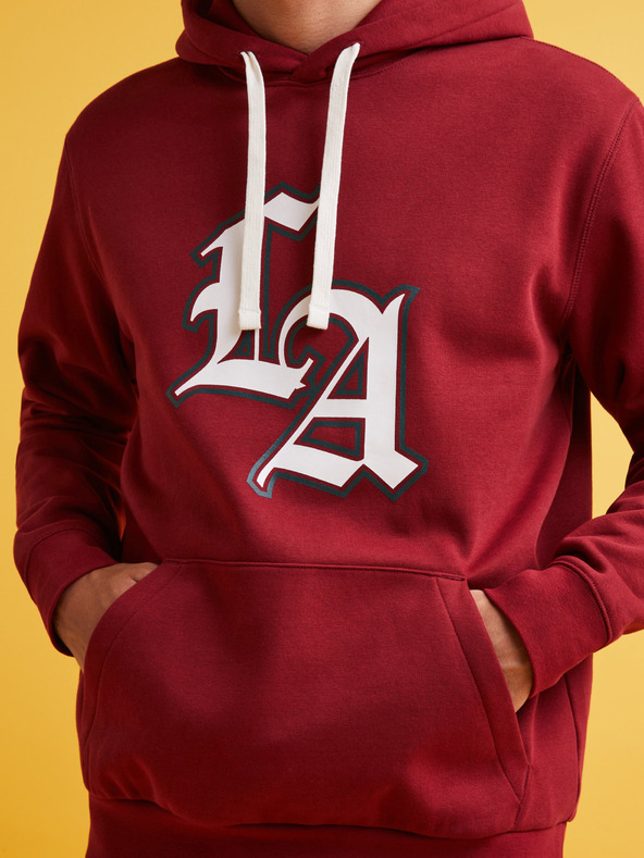 Celio Červená pánska mikina Celio Fecago