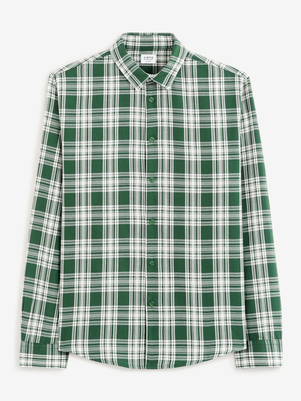 Celio Zelená pánska košeľa Celio Fadro