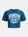 Under Armour Dámske tričko Under Armour UA COLLEGIATE CREST CROP SS