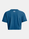 Under Armour Dámske tričko Under Armour UA COLLEGIATE CREST CROP SS